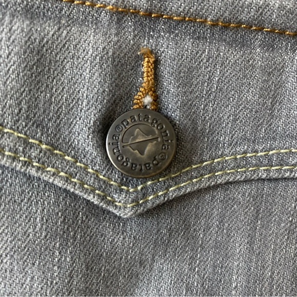 Patagonia Women’s Denim Shorties Size 28 Light Grey Wash - Picture 4 of 14